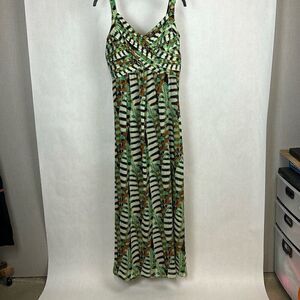 Sleeveless Maxi Sundress Dress Womens Sz 12 Cocktail Party Garden Summer Bold